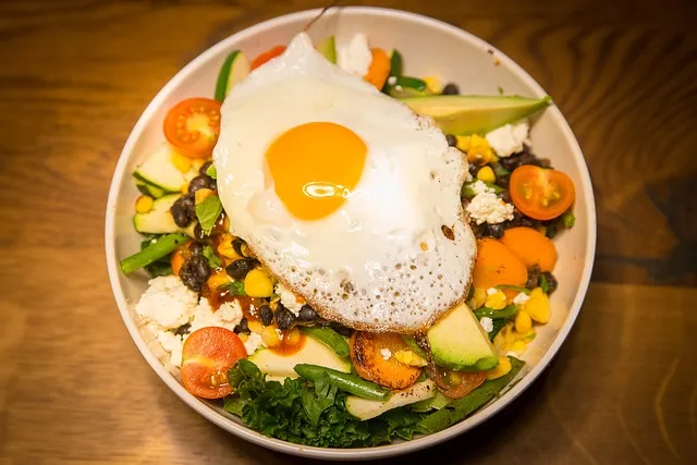 Ensalada, Huevo, Sin Gluten, Verde